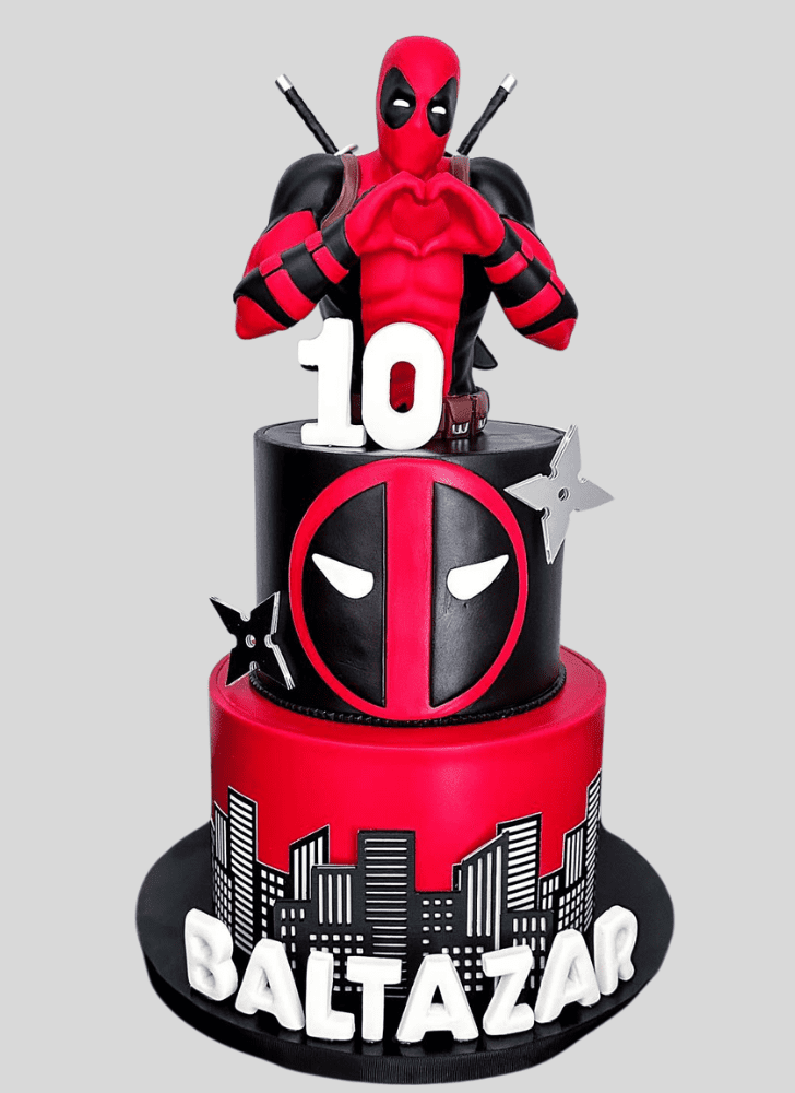 Resplendent Deadpool Cake