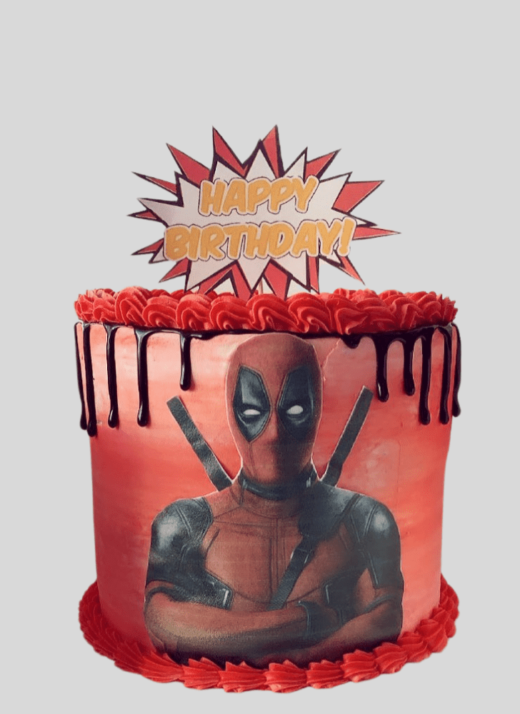 Shapely Deadpool Cake