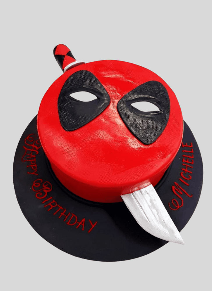 Slightly Deadpool Cake