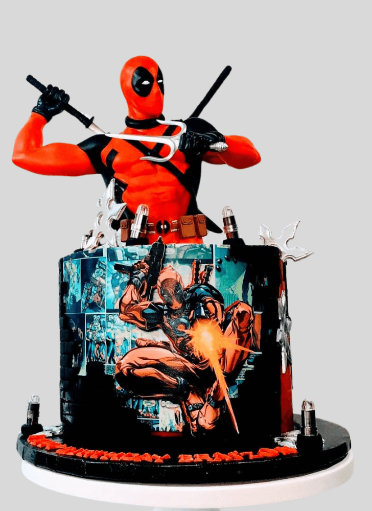 Wonderful Deadpool Cake Design