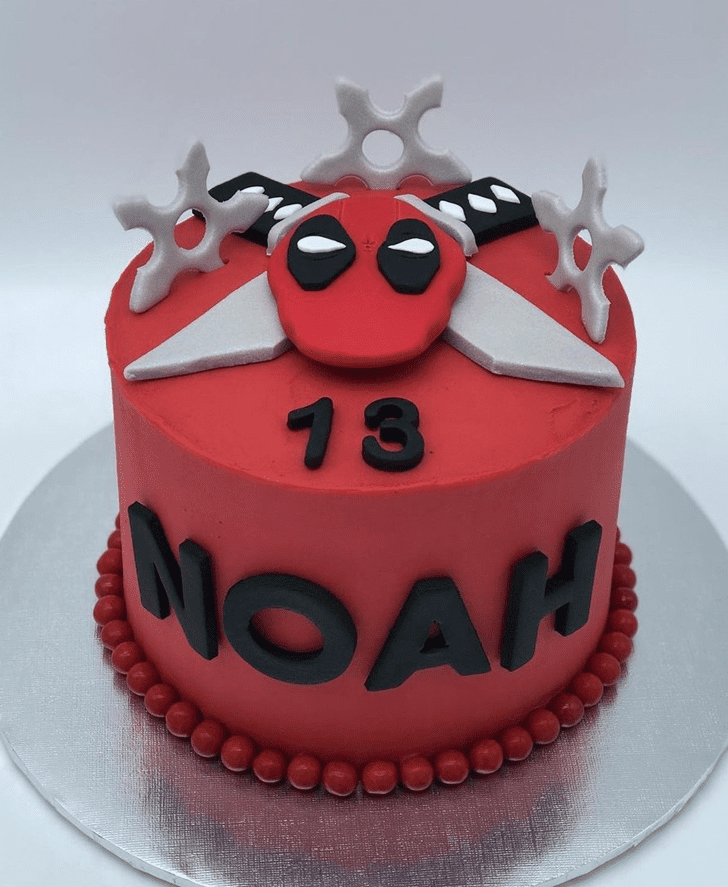 Adorable Deadpool Cake