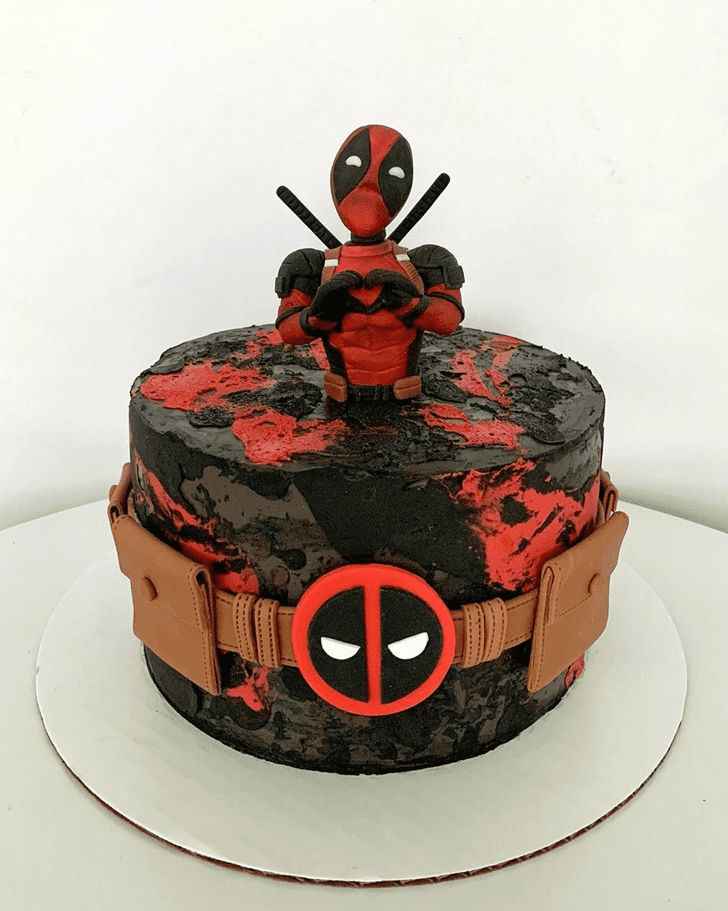 Alluring Deadpool Cake