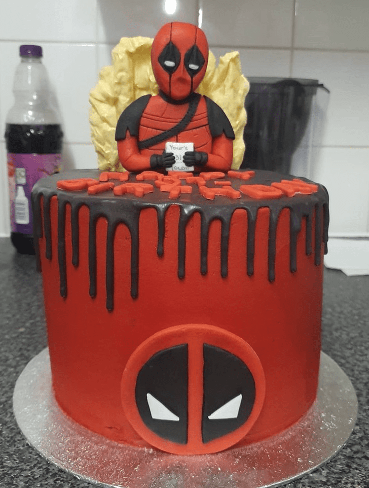 Good Looking Deadpool Cake