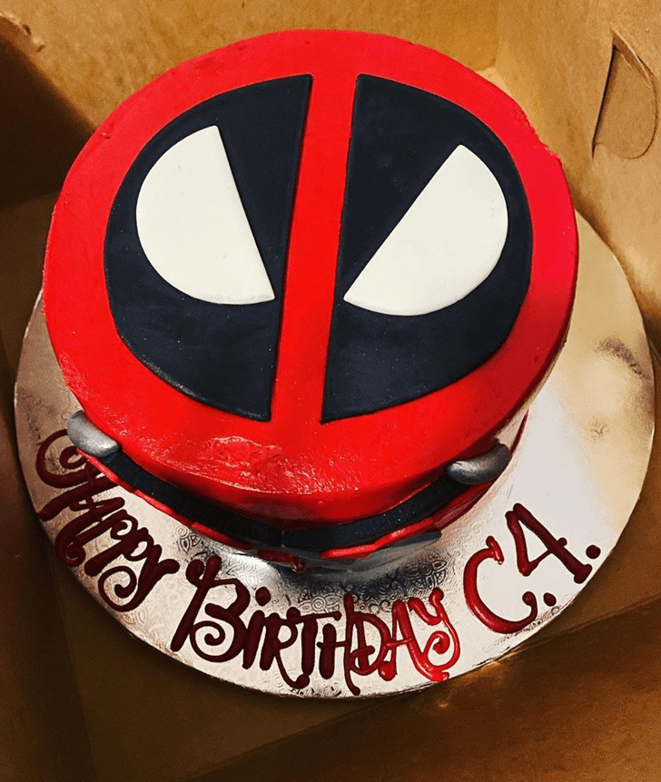 Gorgeous Deadpool Cake