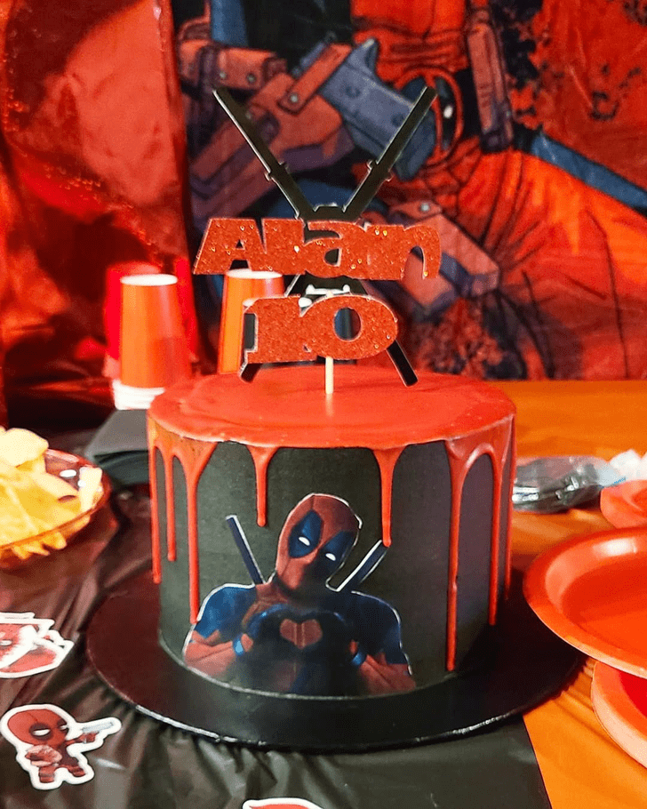 Handsome Deadpool Cake