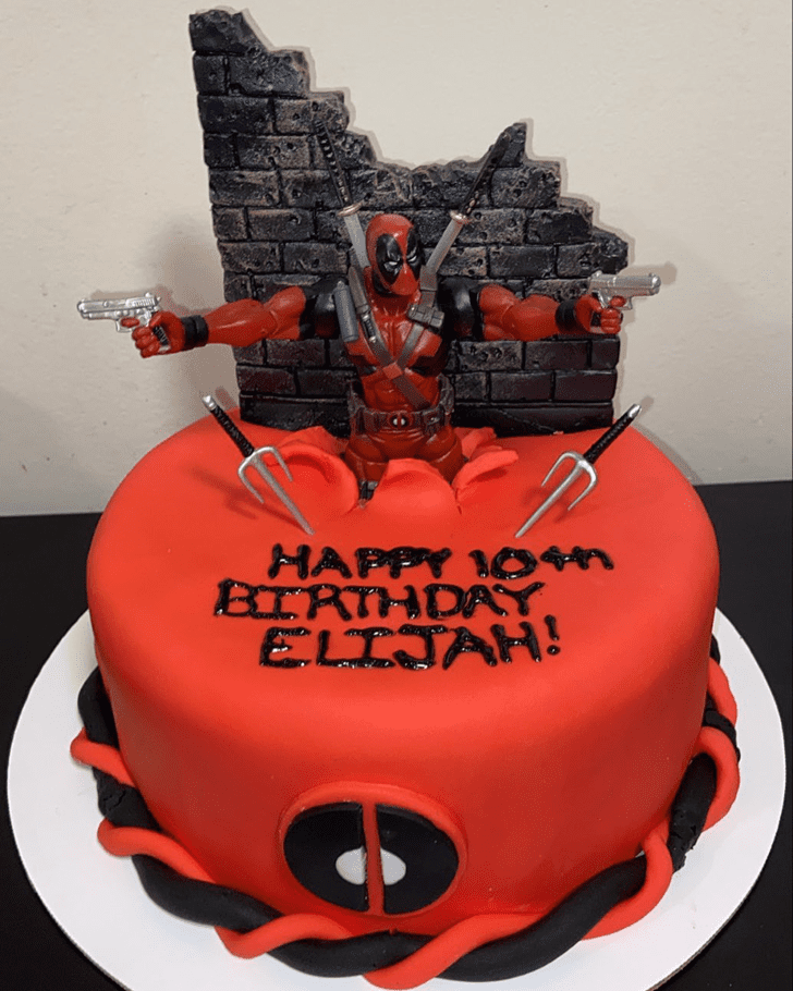 Lovely Deadpool Cake Design