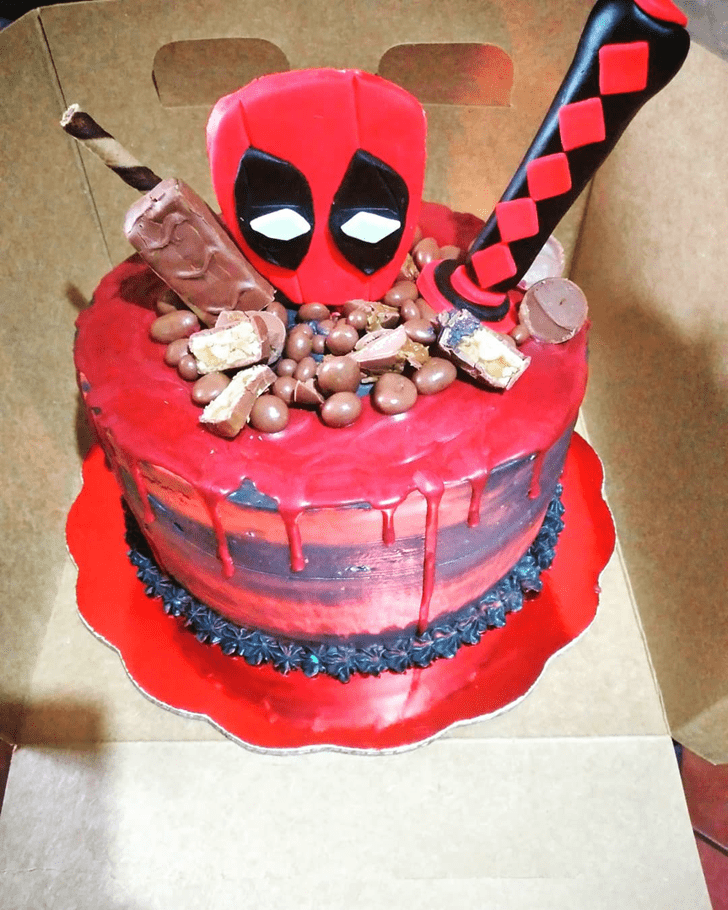 Pleasing Deadpool Cake