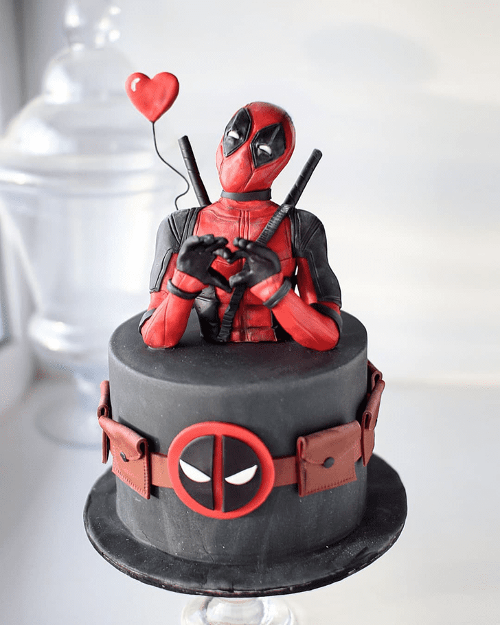 Slightly Deadpool Cake