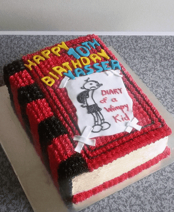 Admirable Diary of a Wimpy Kid Cake Design