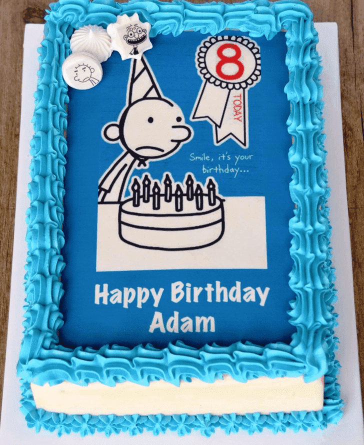 Angelic Diary of a Wimpy Kid Cake