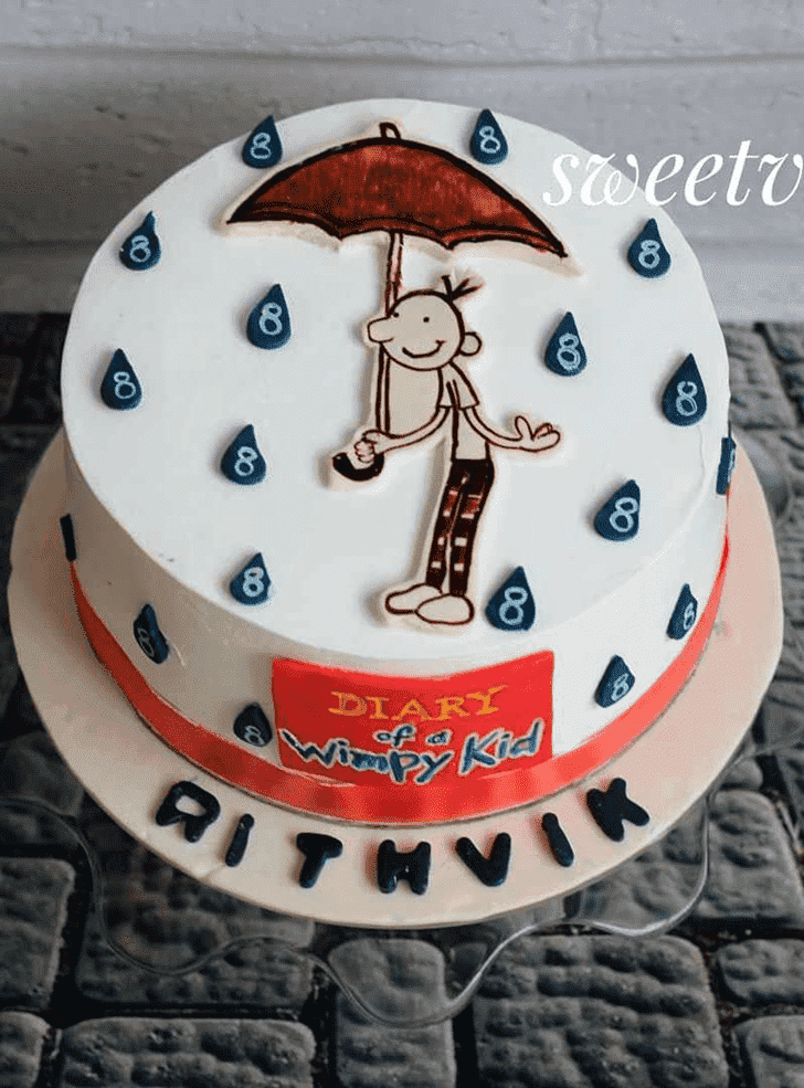 Delicate Diary of a Wimpy Kid Cake