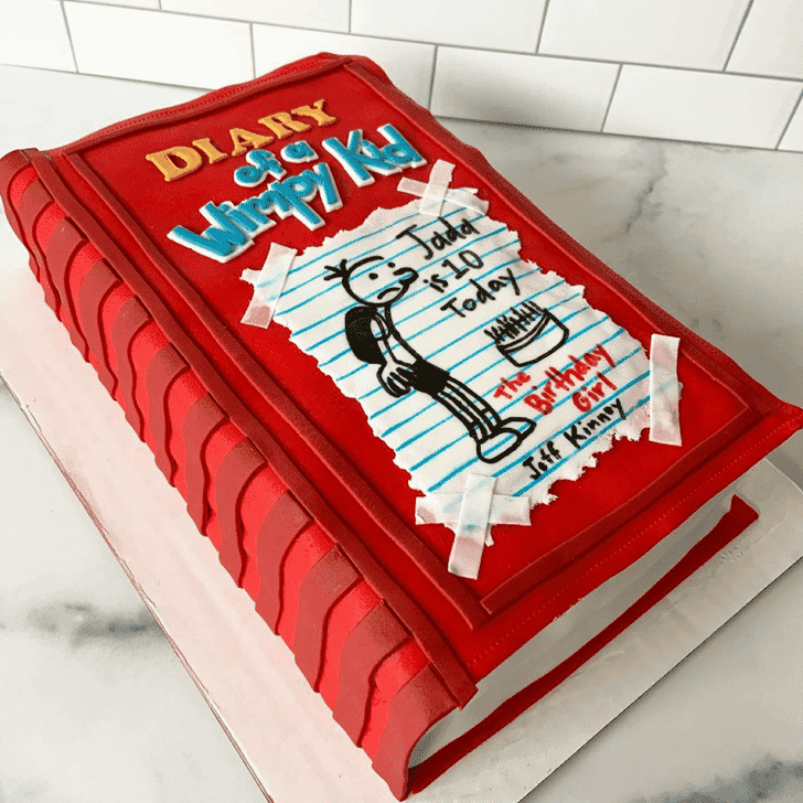 Gorgeous Diary of a Wimpy Kid Cake