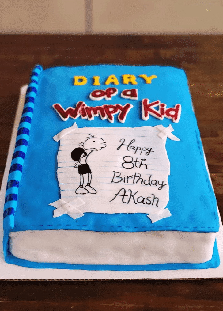 Handsome Diary of a Wimpy Kid Cake