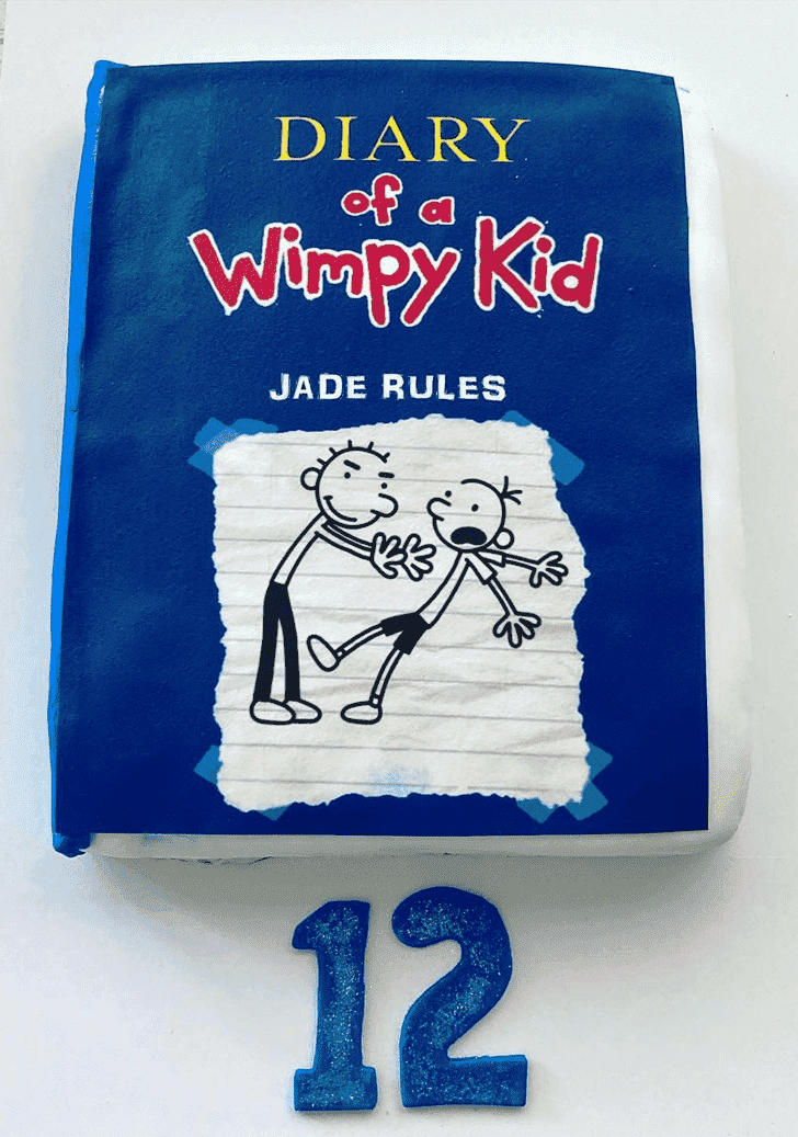 Magnetic Diary of a Wimpy Kid Cake