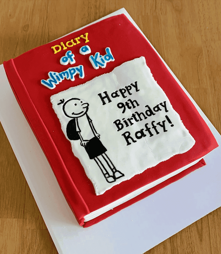 Radiant Diary of a Wimpy Kid Cake