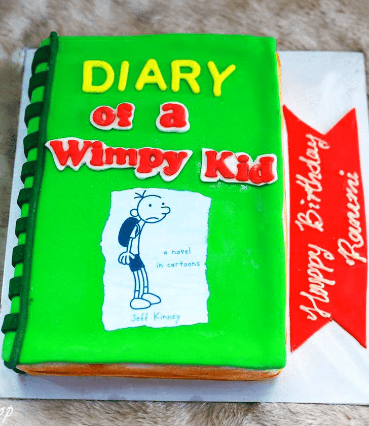 Shapely Diary of a Wimpy Kid Cake