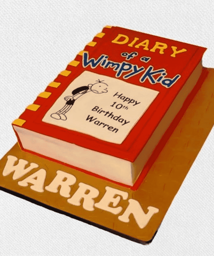Slightly Diary of a Wimpy Kid Cake