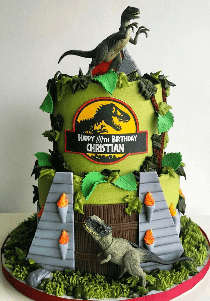 Alluring Dinosaur Cake