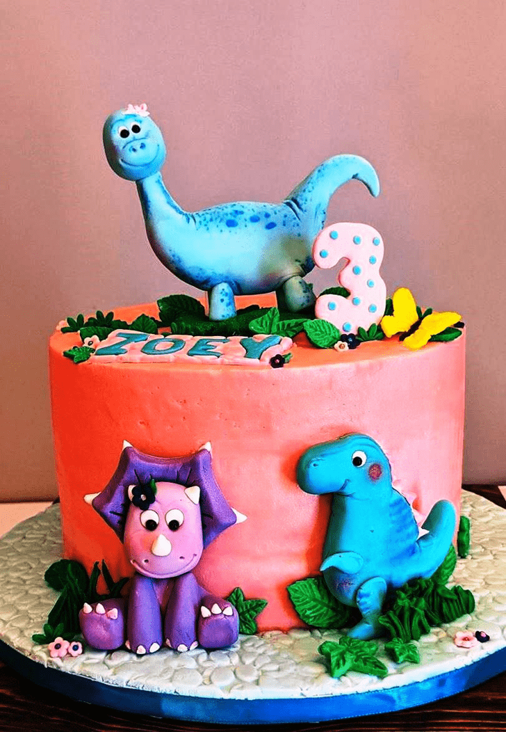 Charming Dinosaur Cake