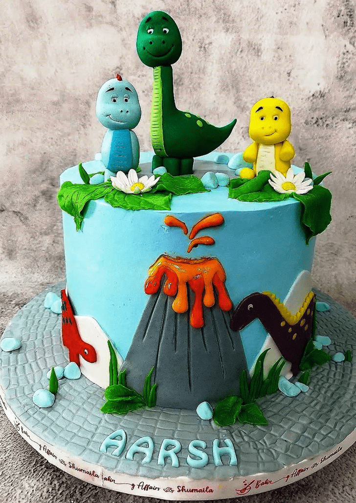 Elegant Dinosaur Cake