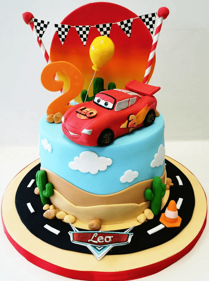 Charming Disney Car Cake