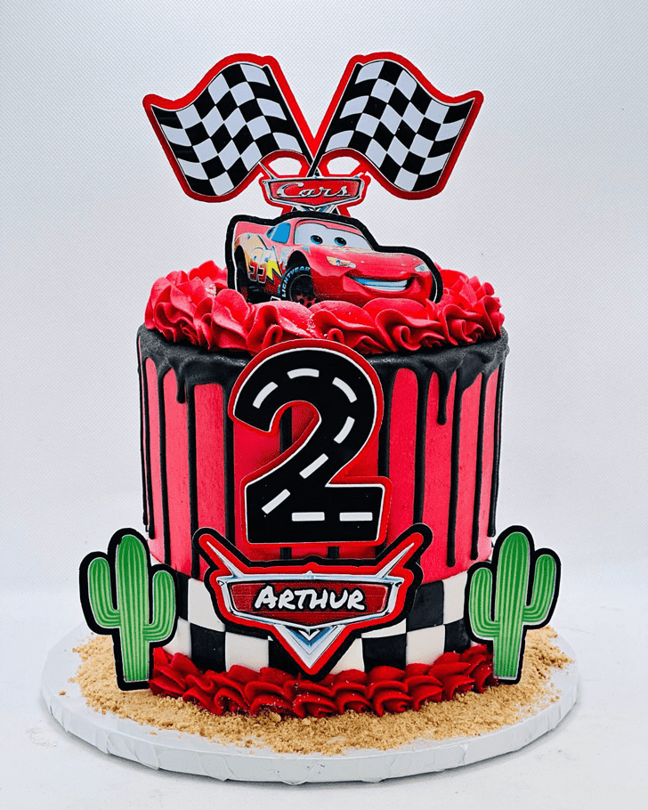 Enthralling Disney Car Cake