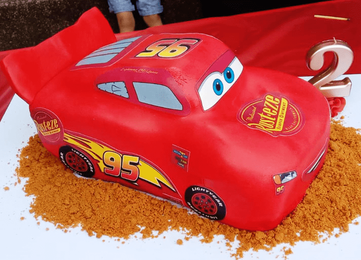 Graceful Disney Car Cake