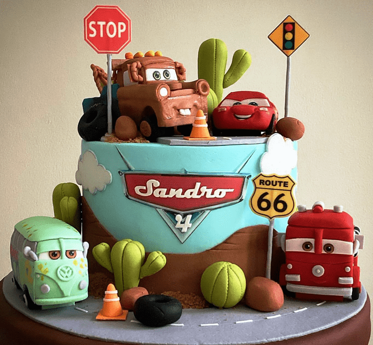 Lovely Disney Car Cake Design