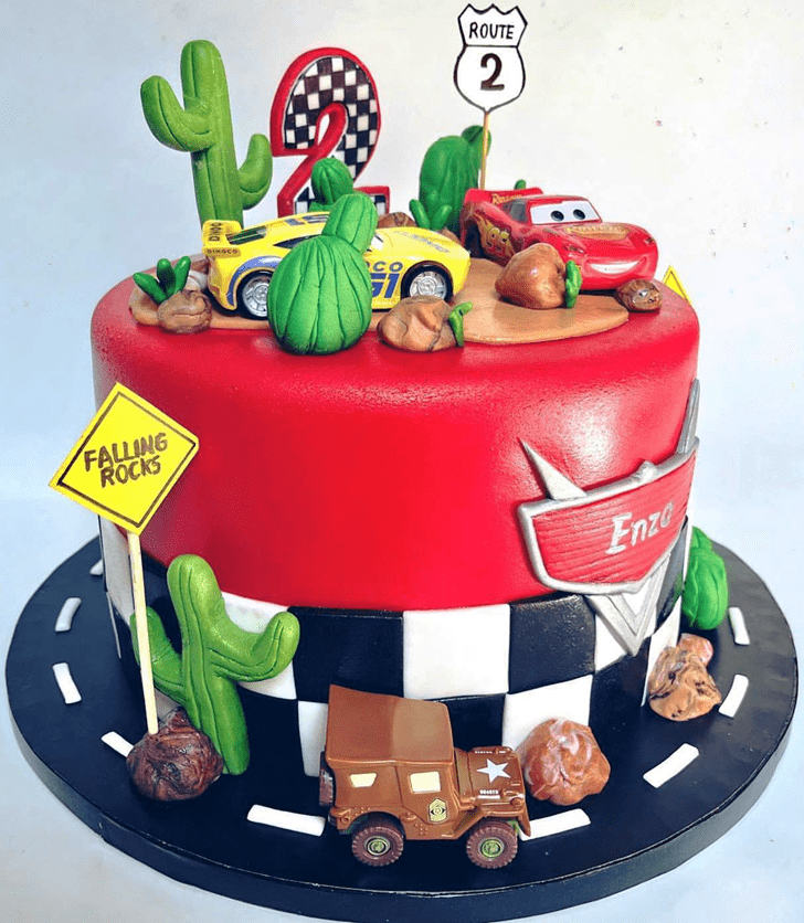 Slightly Disney Car Cake