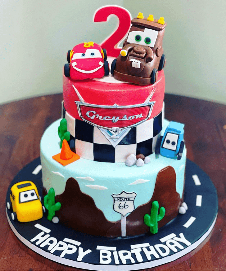 Wonderful Disney Car Cake Design