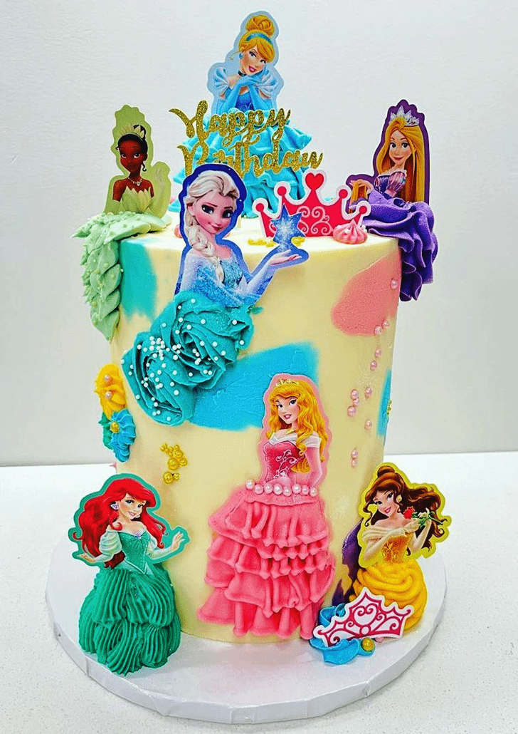 Alluring Disney Princess Cake