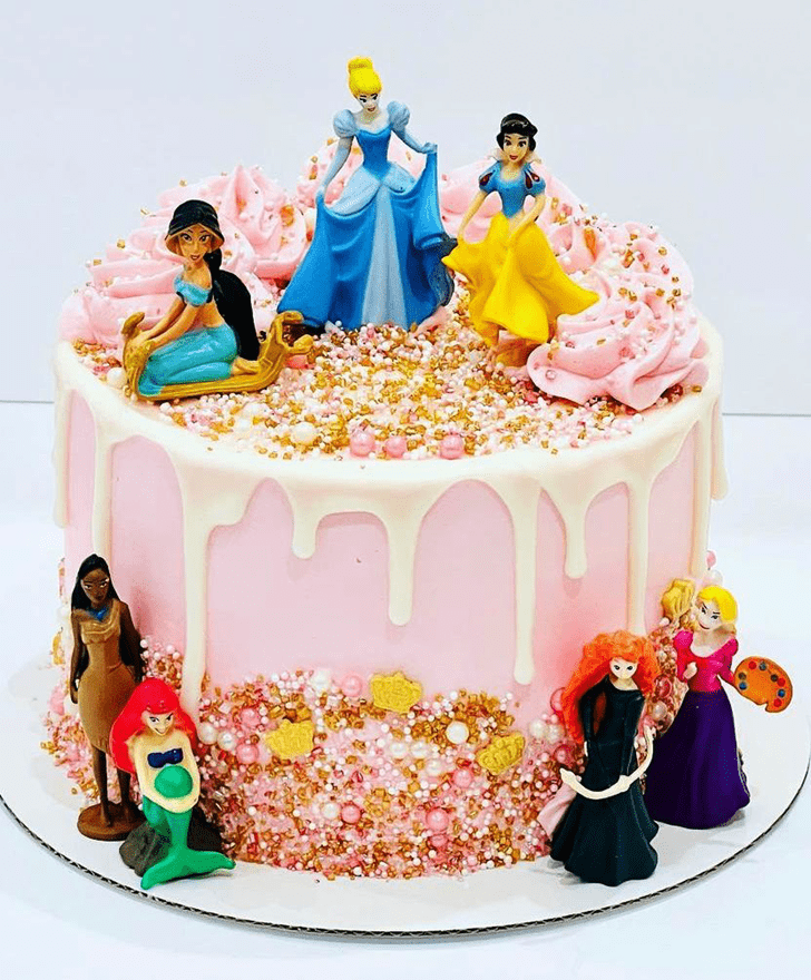 Beauteous Disney Princess Cake