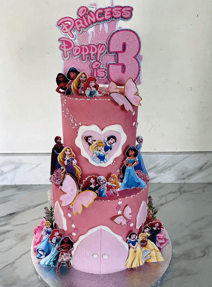 Dazzling Disney Princess Cake