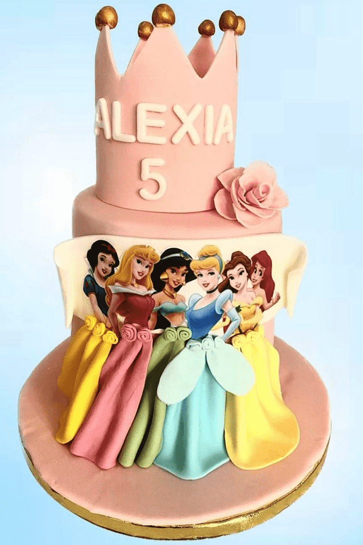 Delicate Disney Princess Cake