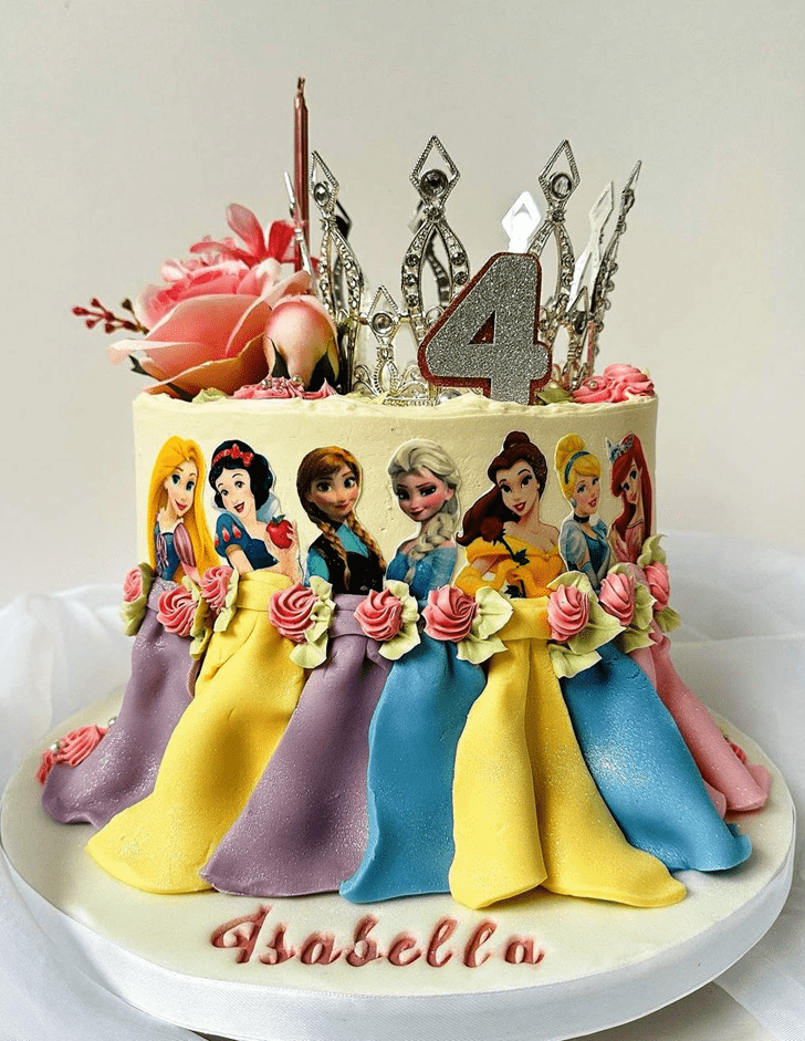 Enticing Disney Princess Cake