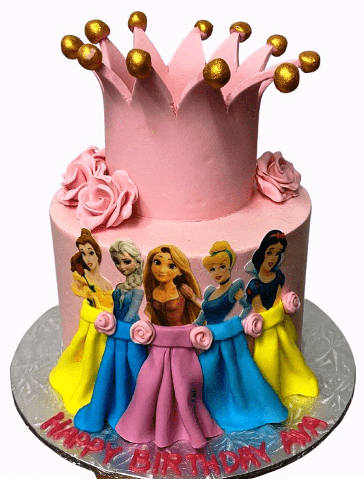 Lovely Disney Princess Cake Design