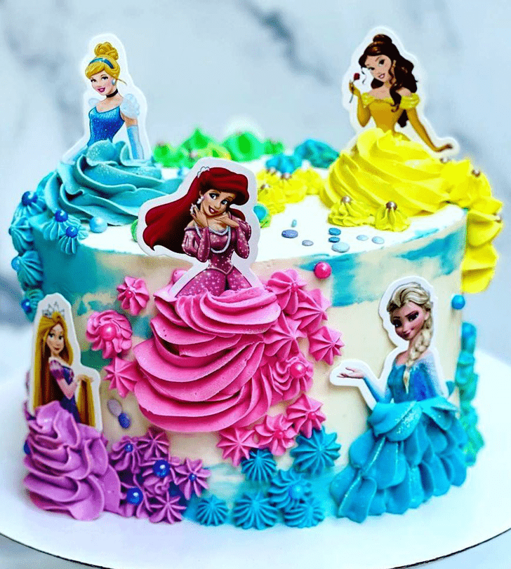 Pretty Disney Princess Cake