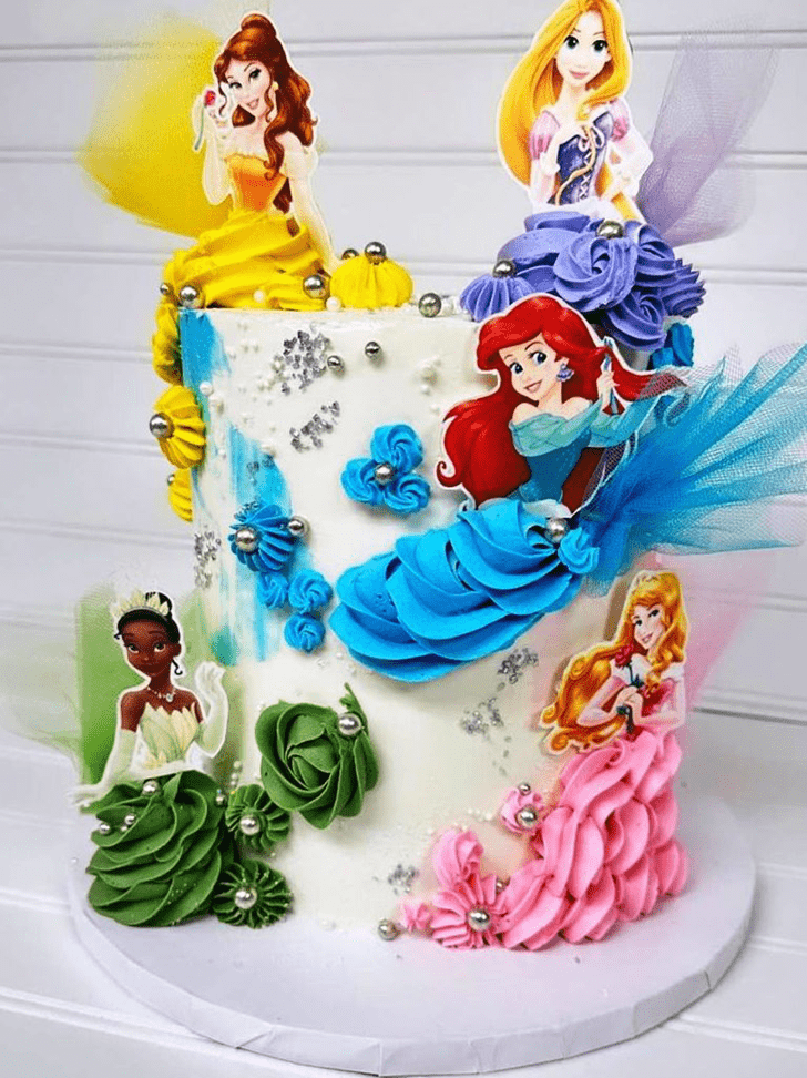 Radiant Disney Princess Cake