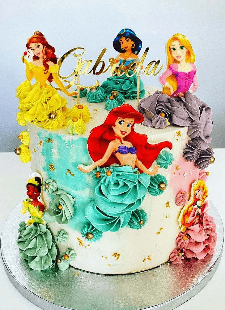 Shapely Disney Princess Cake