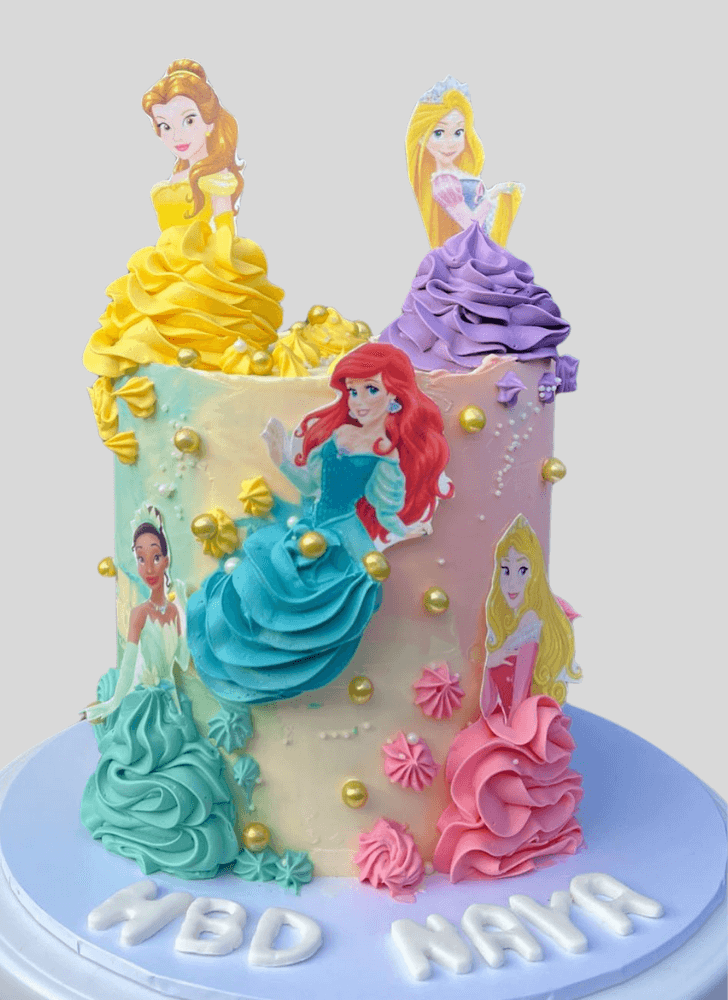 Adorable Disney Princess Cake