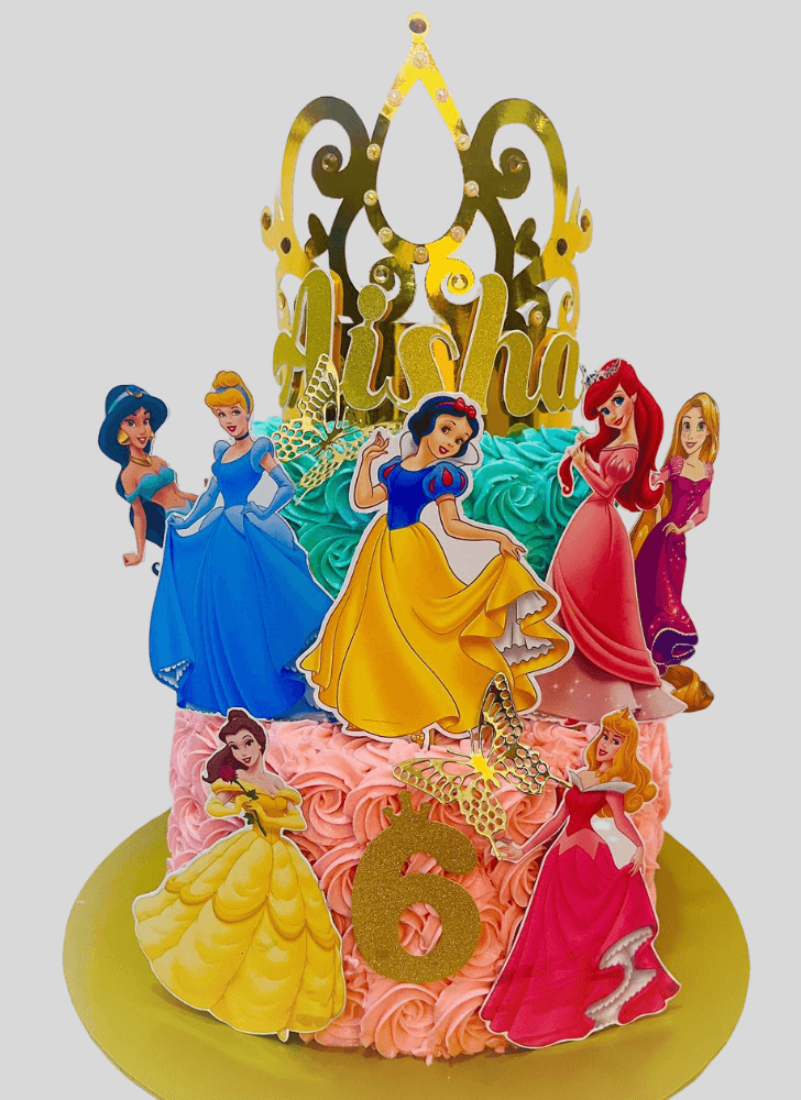 Delicate Disney Princess Cake
