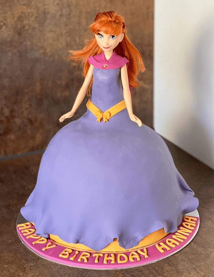 Admirable Disneys Anna Cake Design