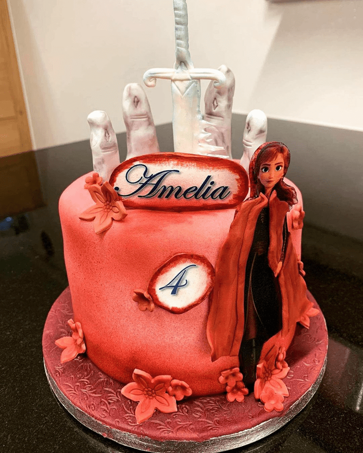Appealing Disneys Anna Cake