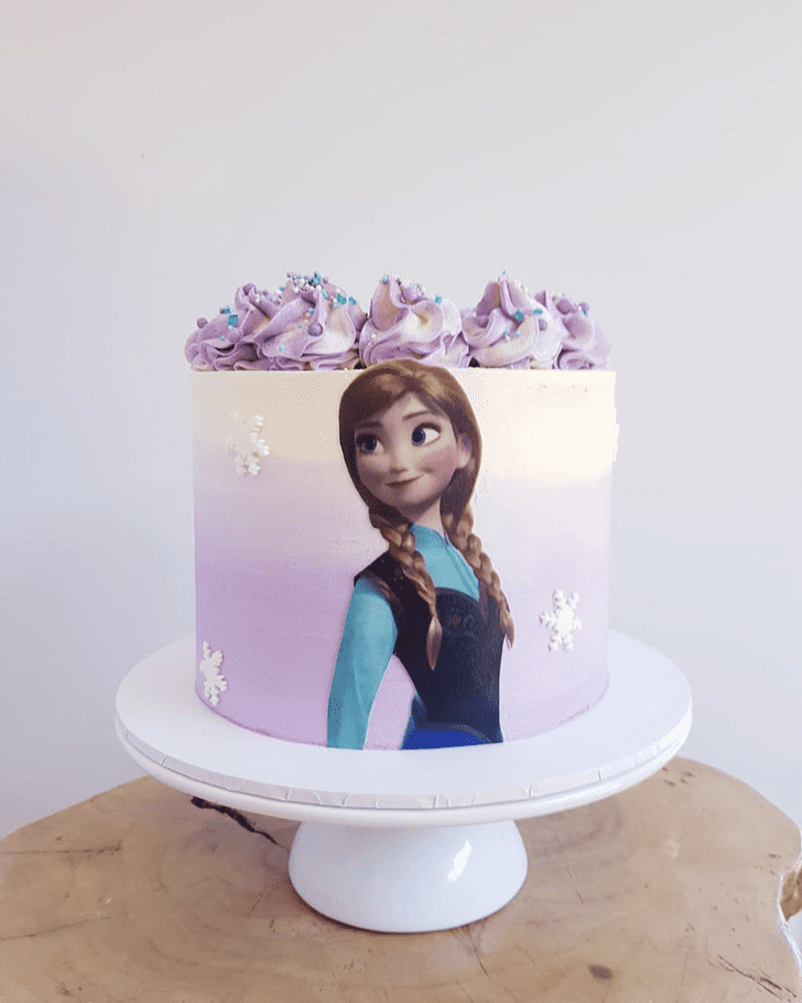 Dazzling Disneys Anna Cake