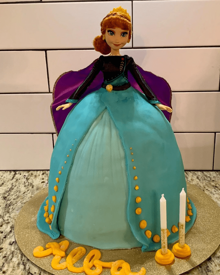 Marvelous Disneys Anna Cake