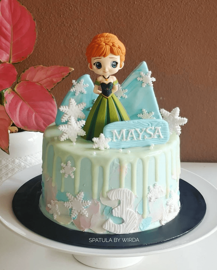 Shapely Disneys Anna Cake