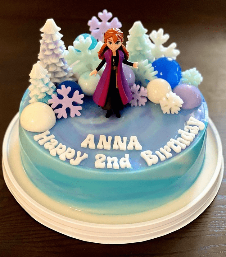 Slightly Disneys Anna Cake