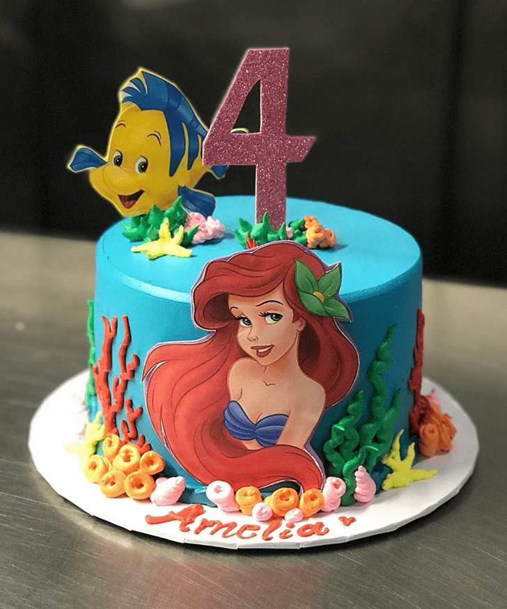 Admirable Disneys Ariel Cake Design