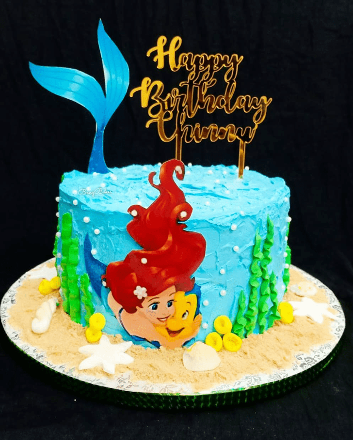 Appealing Disneys Ariel Cake