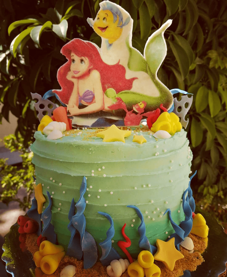 Beauteous Disneys Ariel Cake